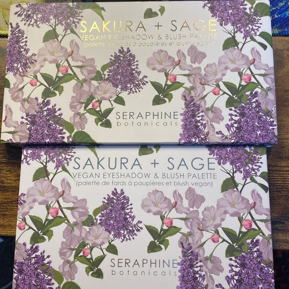 Seraphine Botanicals Sakura + Sage Vegan eyeshadow & blush palette - Picture 3 of 7